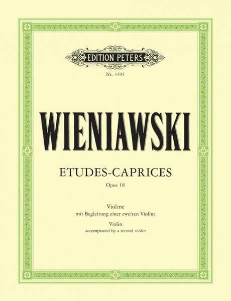 Wieniawski: Etudes Caprices Opus 18 for 2 Violins published by Peters