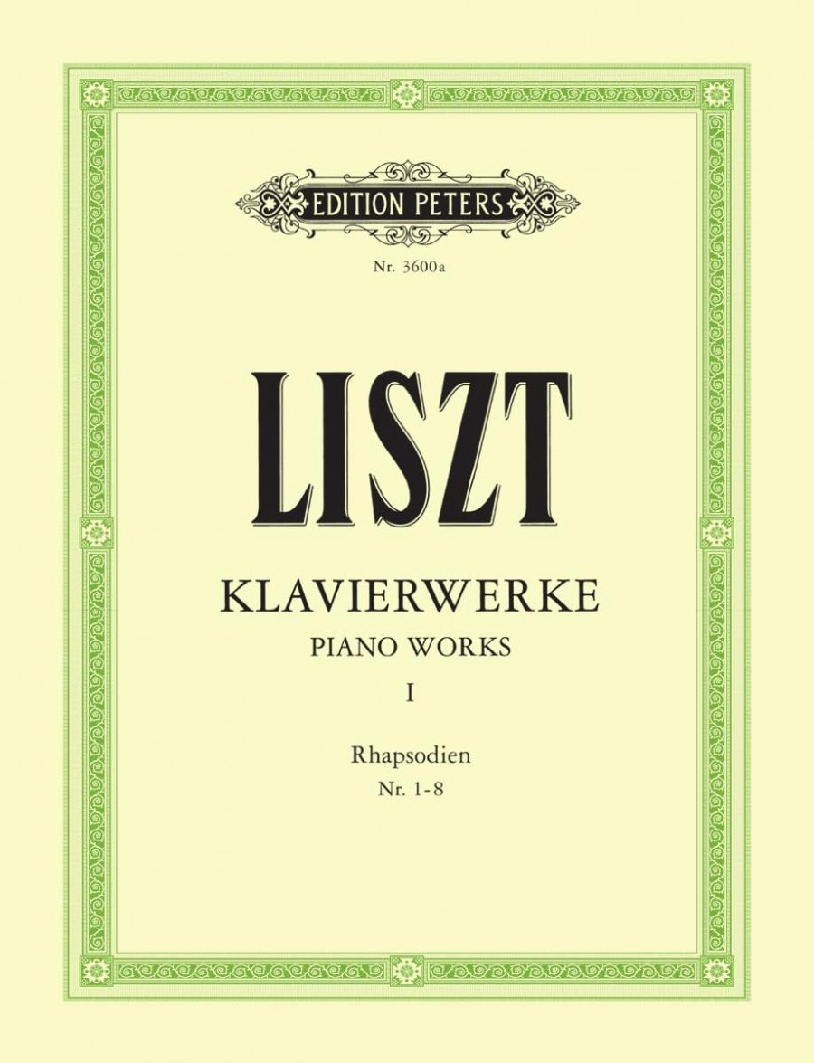 Liszt: Piano Works Volume 1 published by Peters