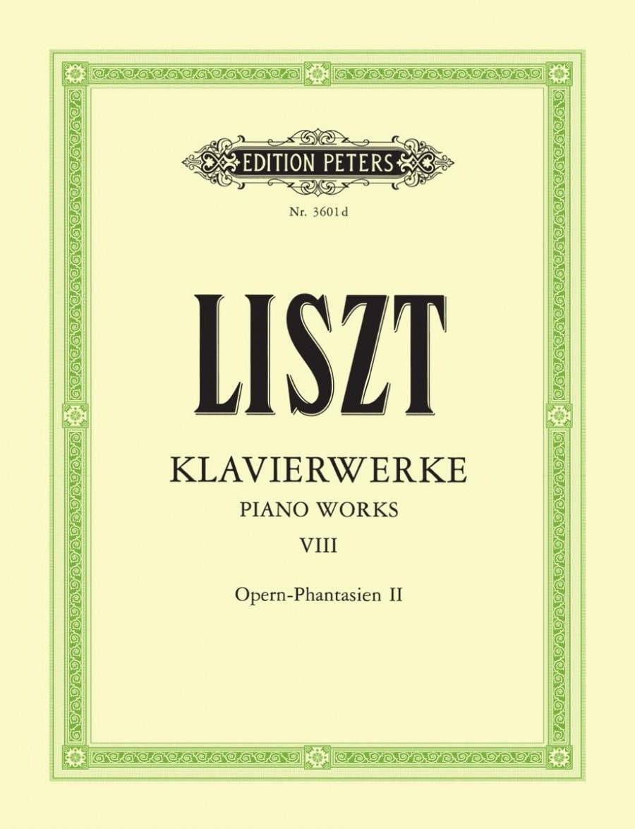 Liszt: Piano Works Volume 8 published by Peters