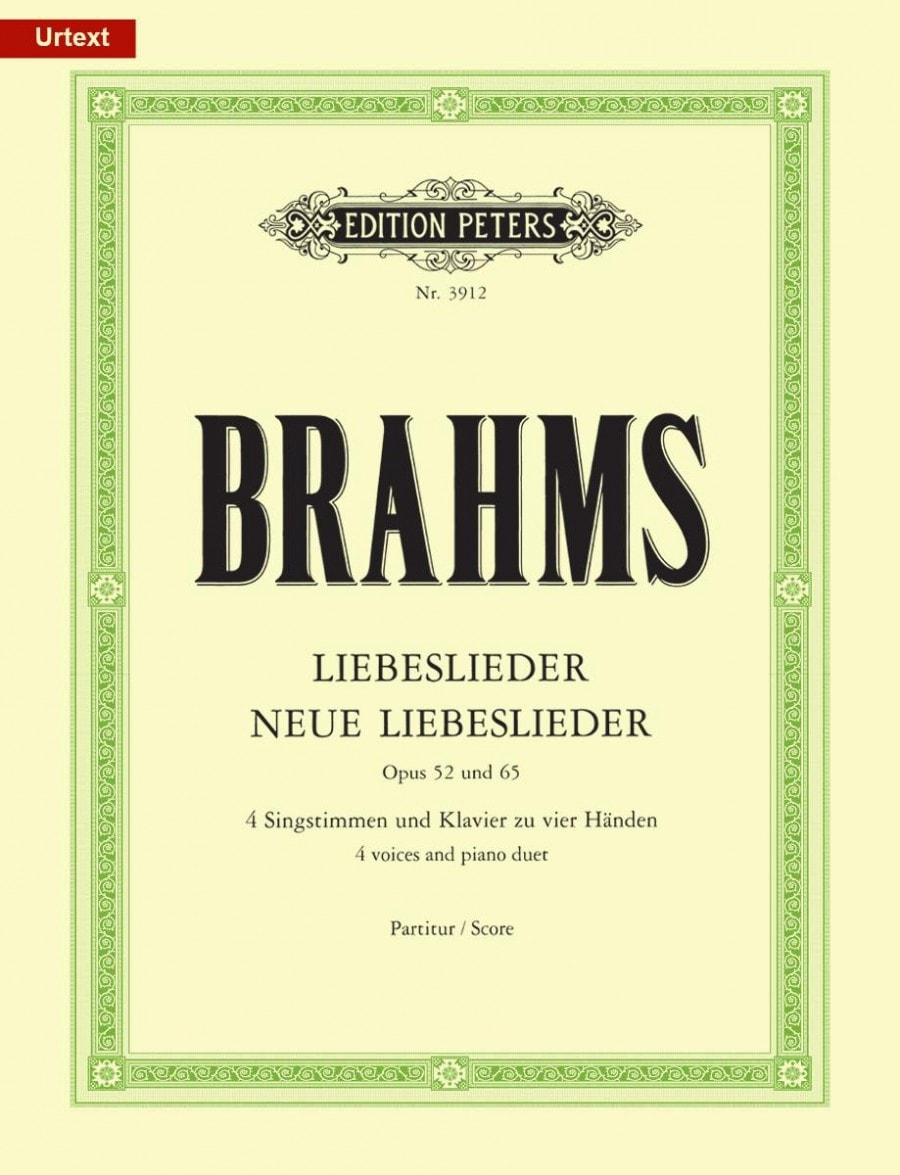 Brahms: Liebeslieder Waltzes SATB published by Peters