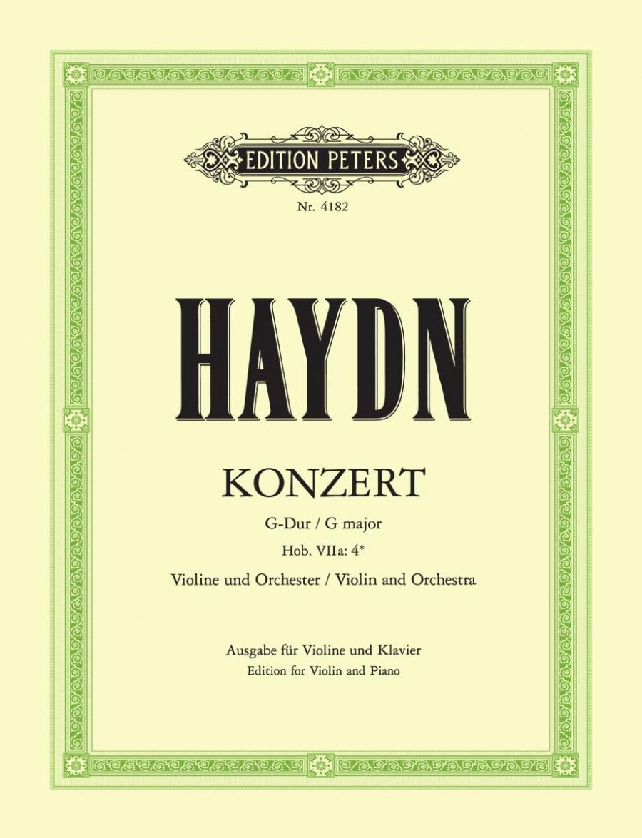 Haydn: Concerto No.2 in G for Violin published by Peters Edition