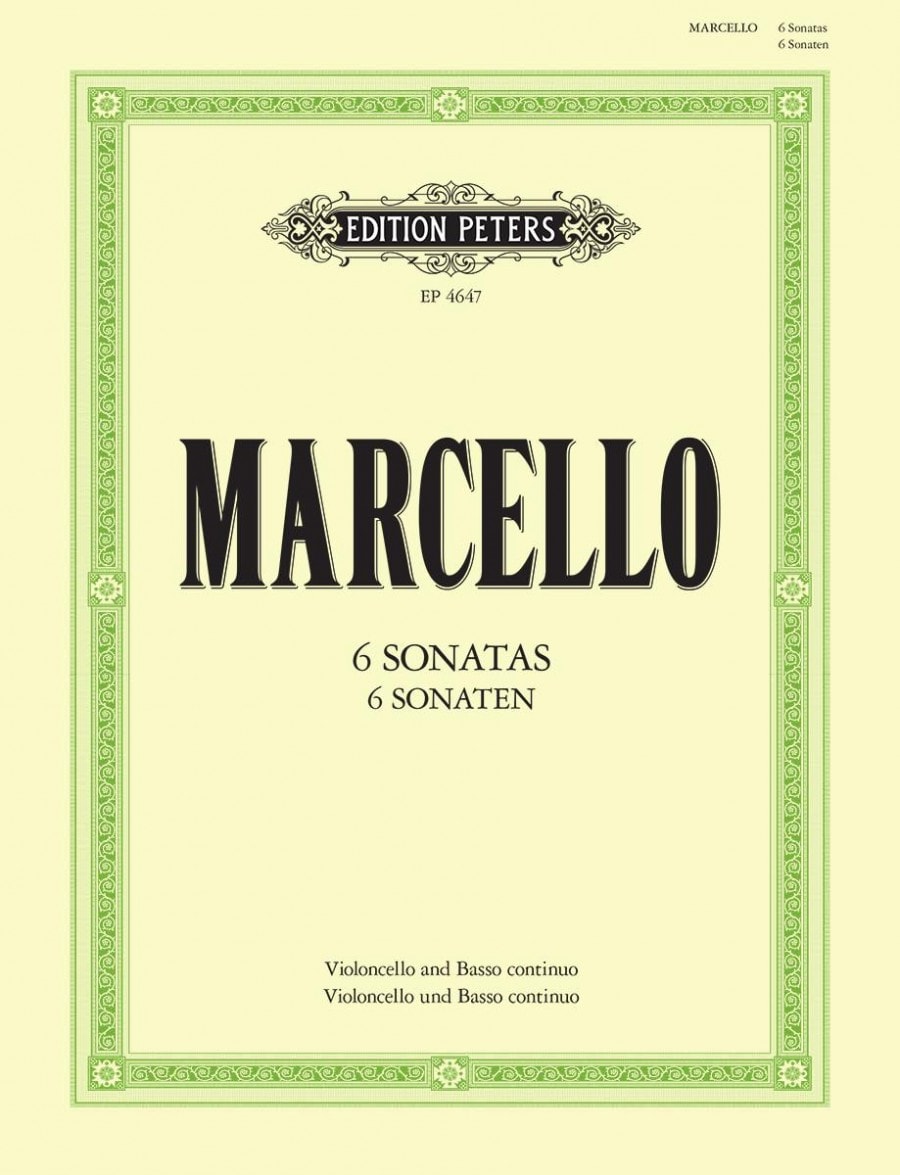 Marcello: Six Sonatas for Cello published by Peters