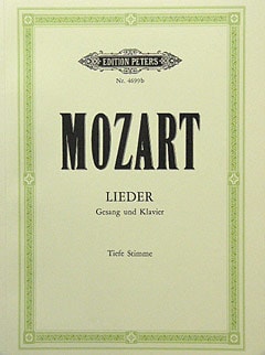 Mozart: Album of 50 Songs for Low voice published by Peters
