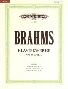 Brahms: Piano Works Volume 1 published by Peters