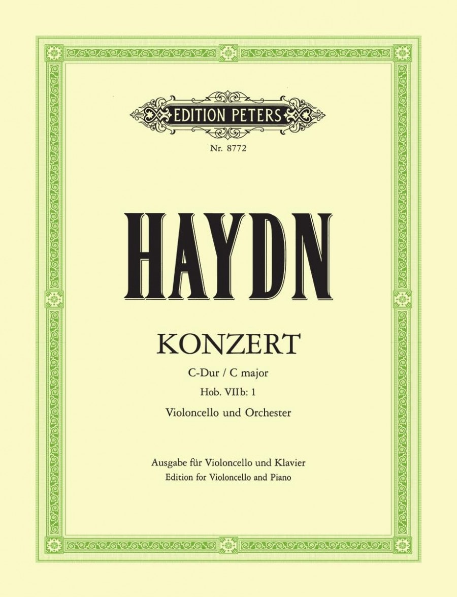Haydn: Concerto in C Hob. V11b:1 for Cello published by Peters Edition