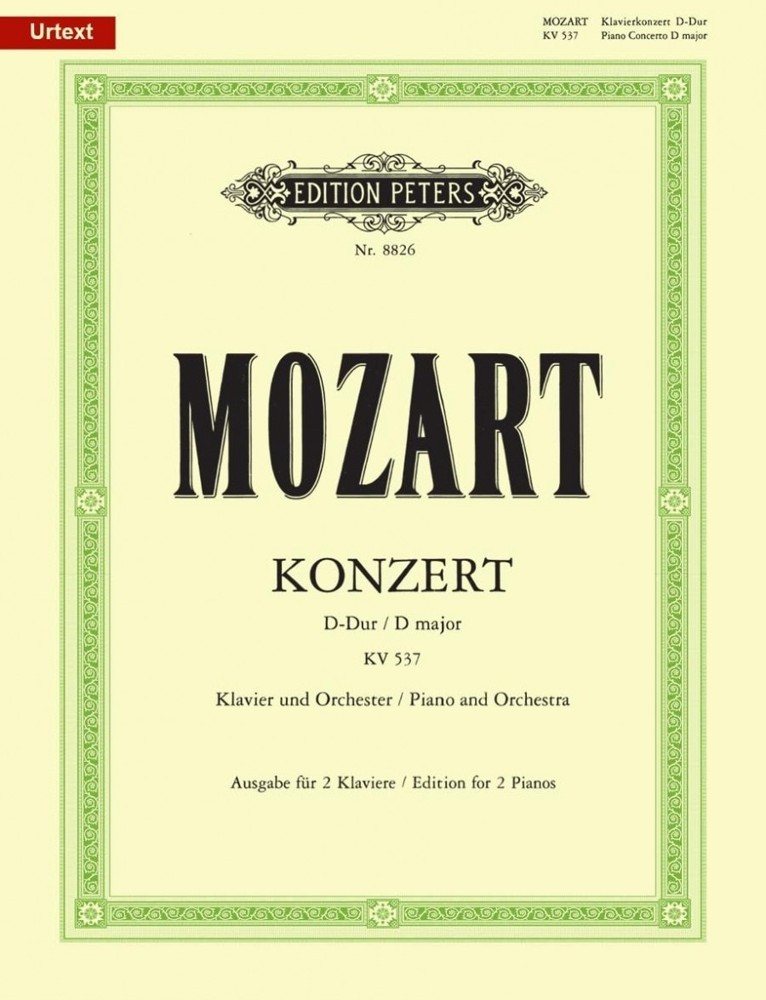 Forwoods ScoreStore Mozart Piano Concerto No.26 in D K537
