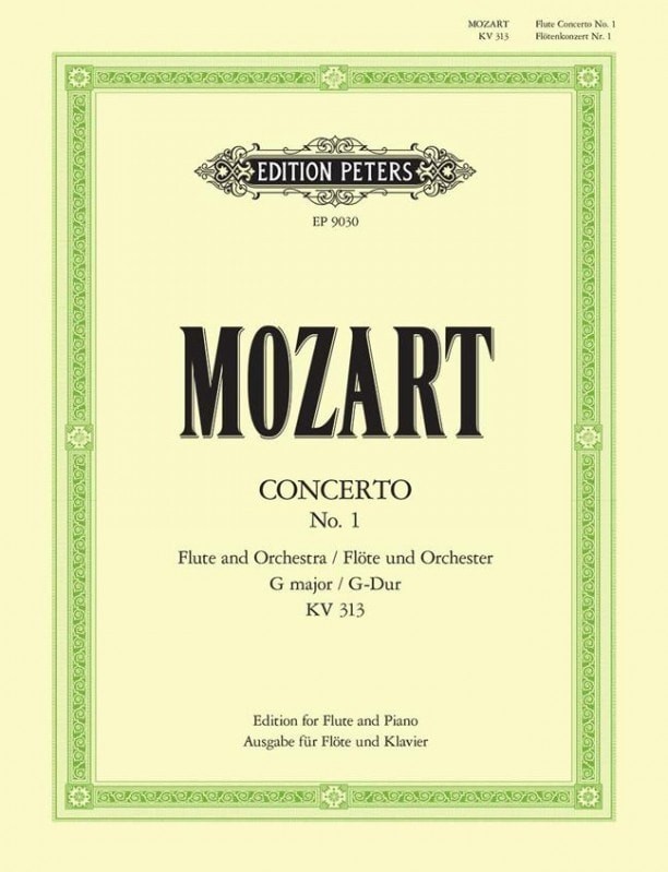 Forwoods ScoreStore Mozart Concerto No 1 in G K313 for Flute