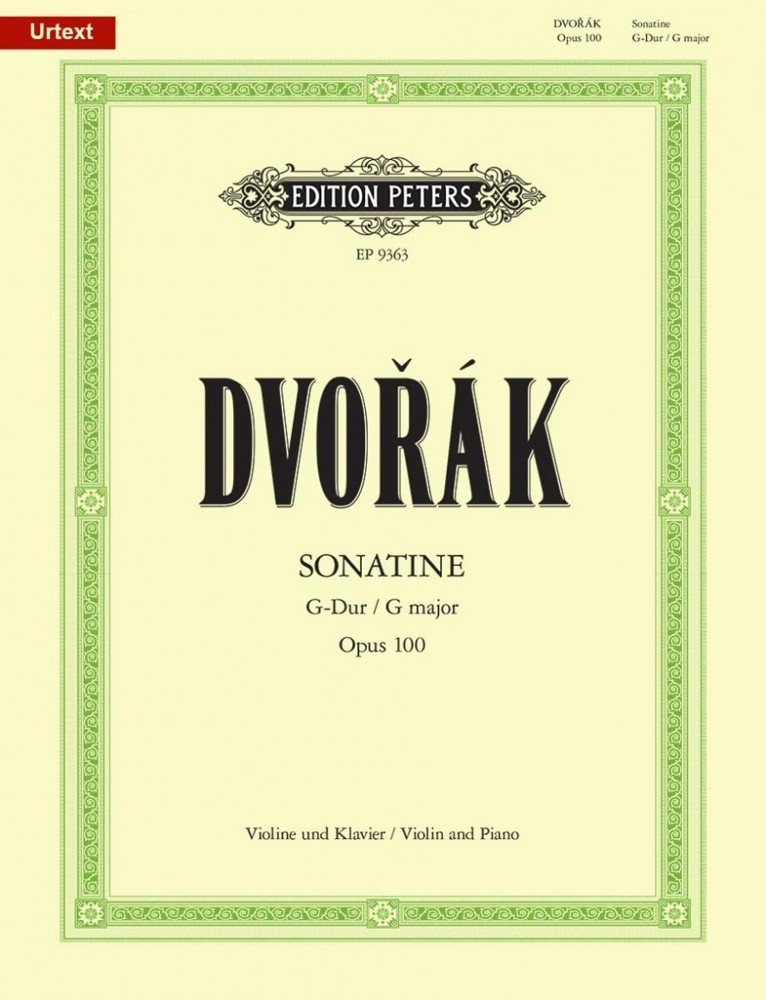 Dvorak: Sonatina in G Opus 100 for Violin published by Peters Edition