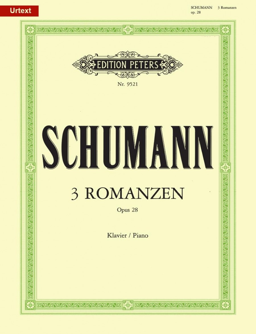 Schumann: 3 Romances Opus 28 for Piano published by Peters