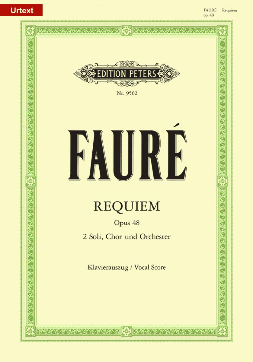 Faure: Requiem published by Peters - Vocal Score