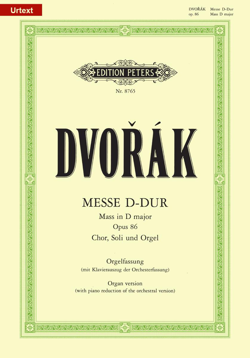 Dvorak: Mass In D Op.86 published by Peters - Vocal Score