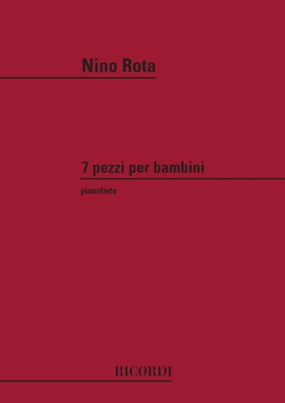 Rota: Pieces for Children for Piano published by Ricordi