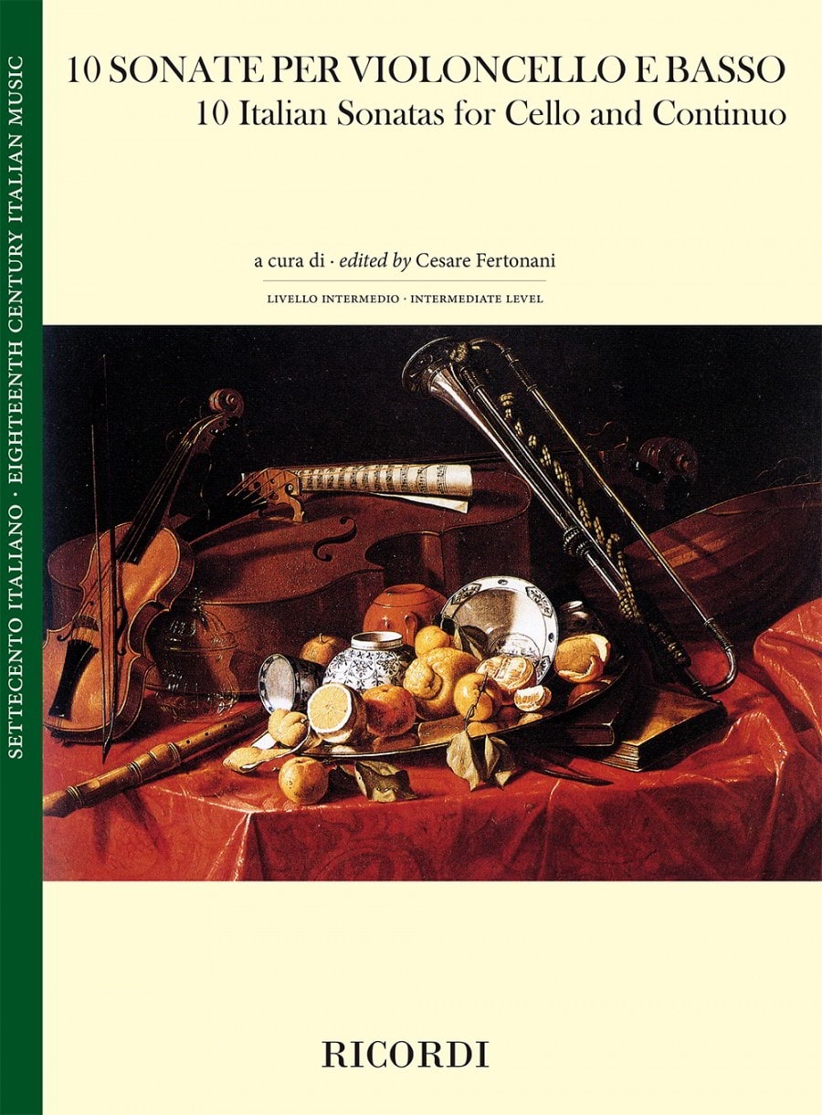 10 Italian Sonatas for Cello and Basso published by Ricordi