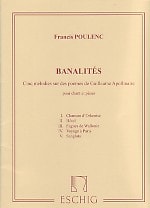 Poulenc: Banalites published by Eschig