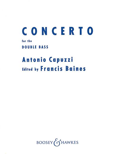 Capuzzi: Concerto in F for Double Bass published by Boosey & Hawkes