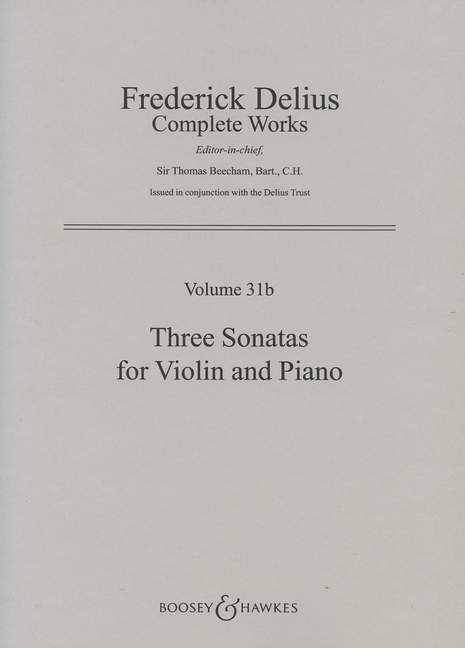 Delius: Three Sonatas for Violin published by Boosey & Hawkes