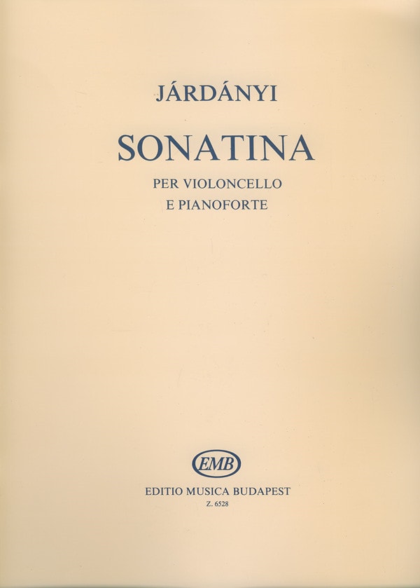 Jardanyi: Sonatina for Cello published by EMB