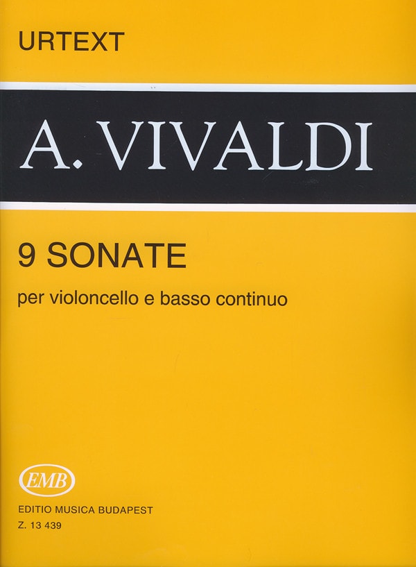 Vivaldi: 9 Sonatas for Cello published by EMB