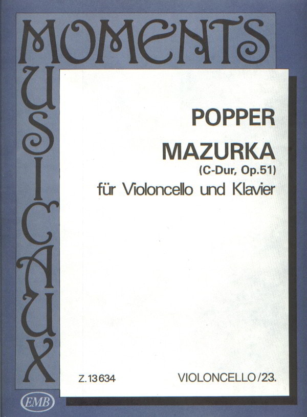 Popper: Mazurka for Cello published by EMB
