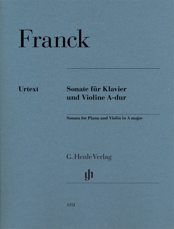 Franck: Sonata in A major for Violin published by Henle Urtext