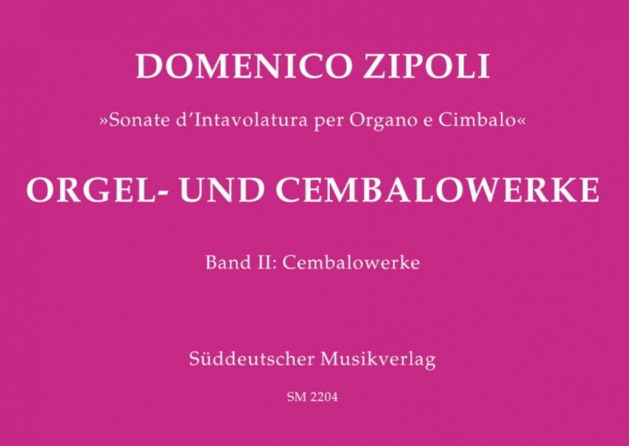 Zipoli: Organ & Keyboard Works Volume 2 published by Suddeuttscher Musikverlag