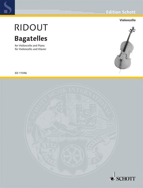 Ridout: Bagatelles for Cello published by Schott