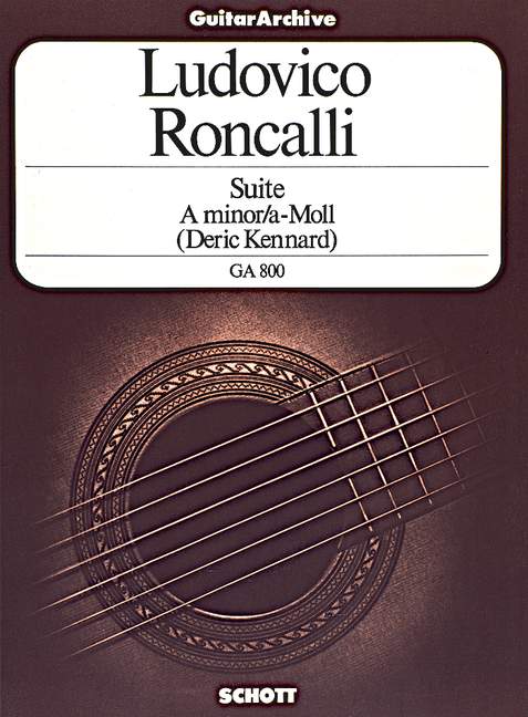 Roncalli: Suite A Minor for Guitar published by Schott