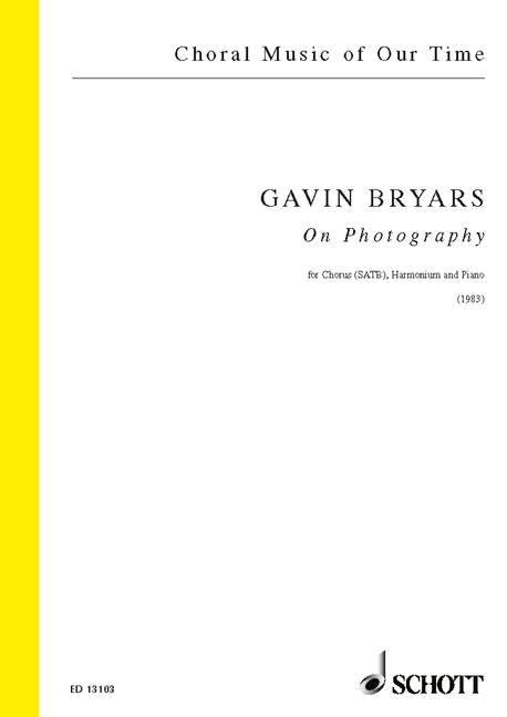 Byars: On Photography published by Schott - Vocal Score