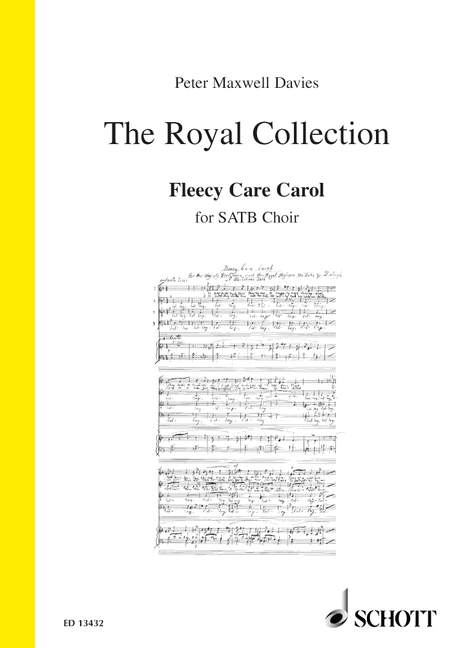 Maxwell Davies: Fleecy Care Carol SATB published by Schott