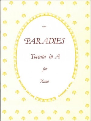 Paradies: Toccata In A for Piano published by Stainer & Bell