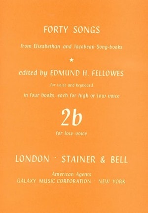 40 Elizabethan and Jacobean Songs 2 Low voice published by Stainer & Bell