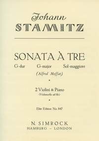 Stamitz: Trio Sonata in G Major published by Simrock
