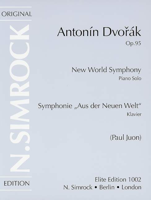 Dvorak: New World Symphony for Piano published by Simrock