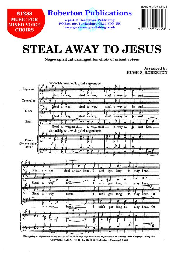 Roberton: Steal Away  SATB published by Roberton Music