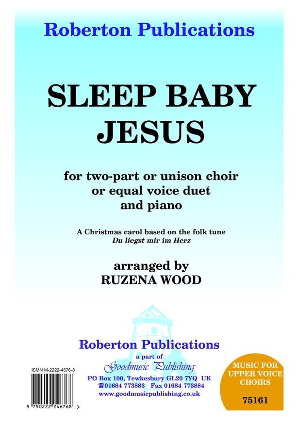 Wood: Sleep Baby Jesus 2pt published by Roberton