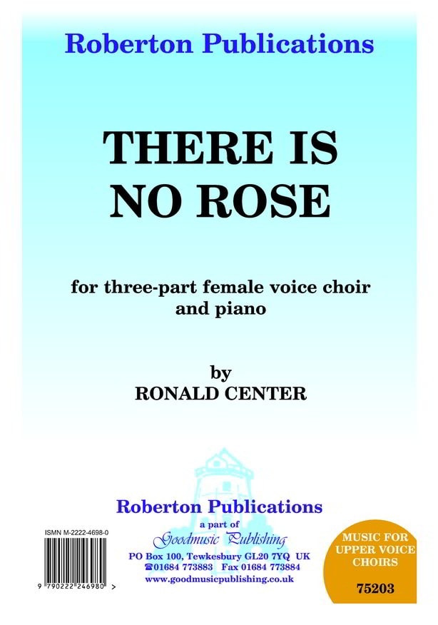 Center: There Is No Rose SSA published by Roberton