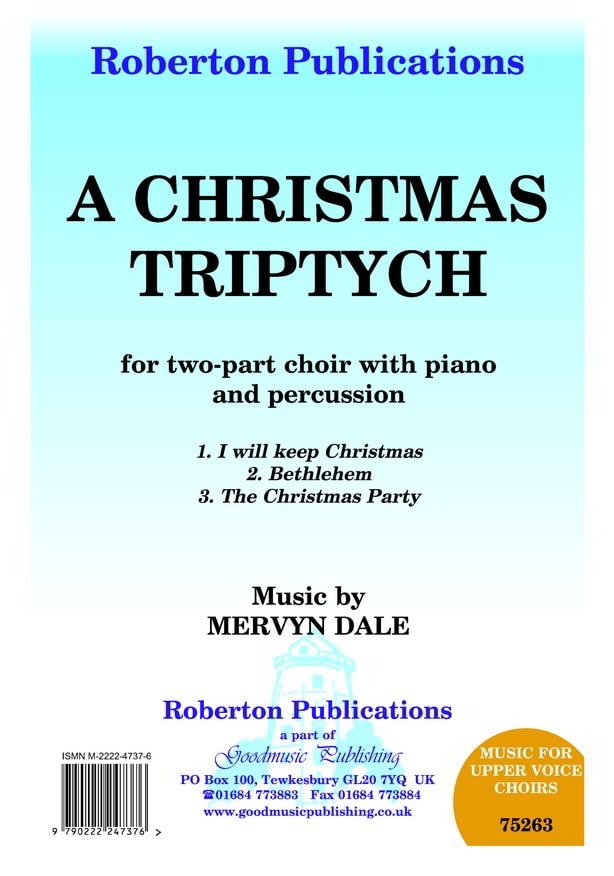 Dale: Christmas Tryptich 2pt published by Roberton