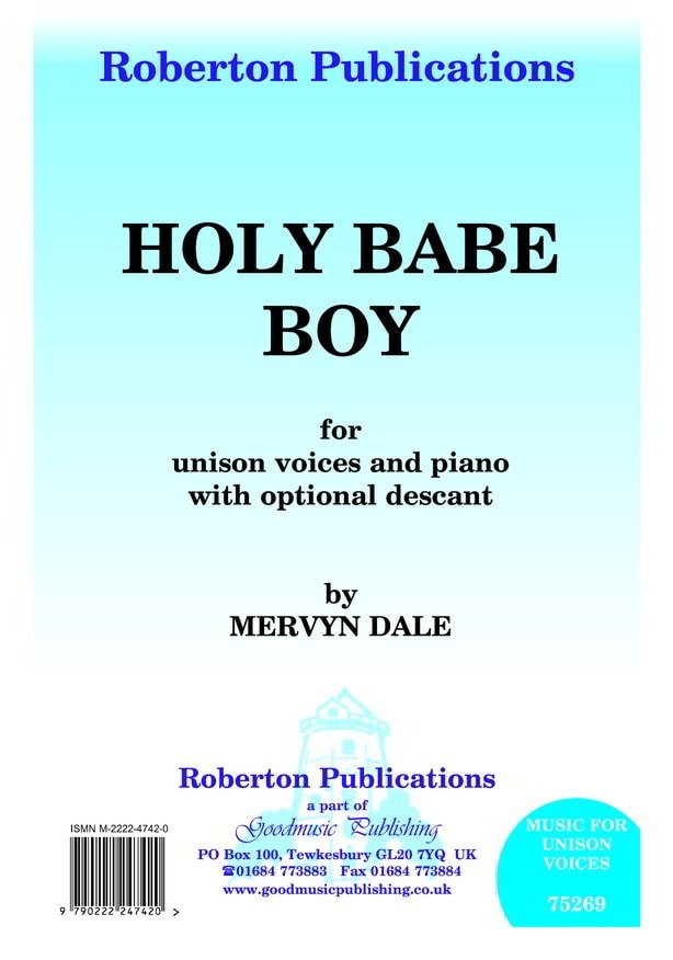 Dale: Holy Babe Boy (Unison) published by Roberton