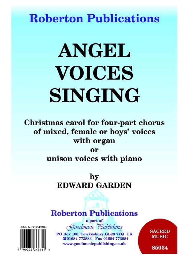 Garden: Angel Voices Singing Unison or SSAA published by Roberton