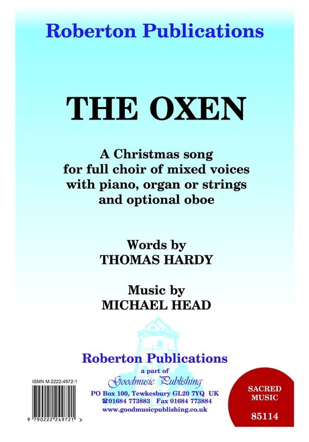 Head: Oxen SATB published by Roberton