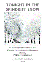 Henderson: Tonight in the Spindrift Snow SATB published by Goodmusic