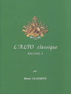 L'alto Classique Volume A for Viola published by Combre