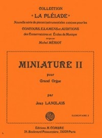 Langlais: Miniature II for Organ published by Combre