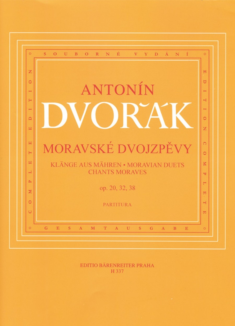 Dvorak: Moravian Duets published by Barenreiter