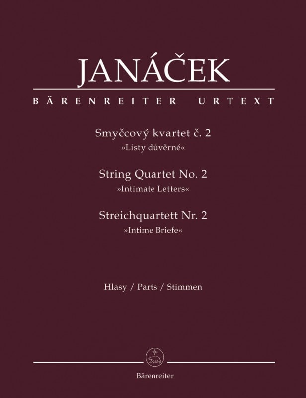 Janacek: String Quartet No 2 (Intimate Letters) published by Barenreiter