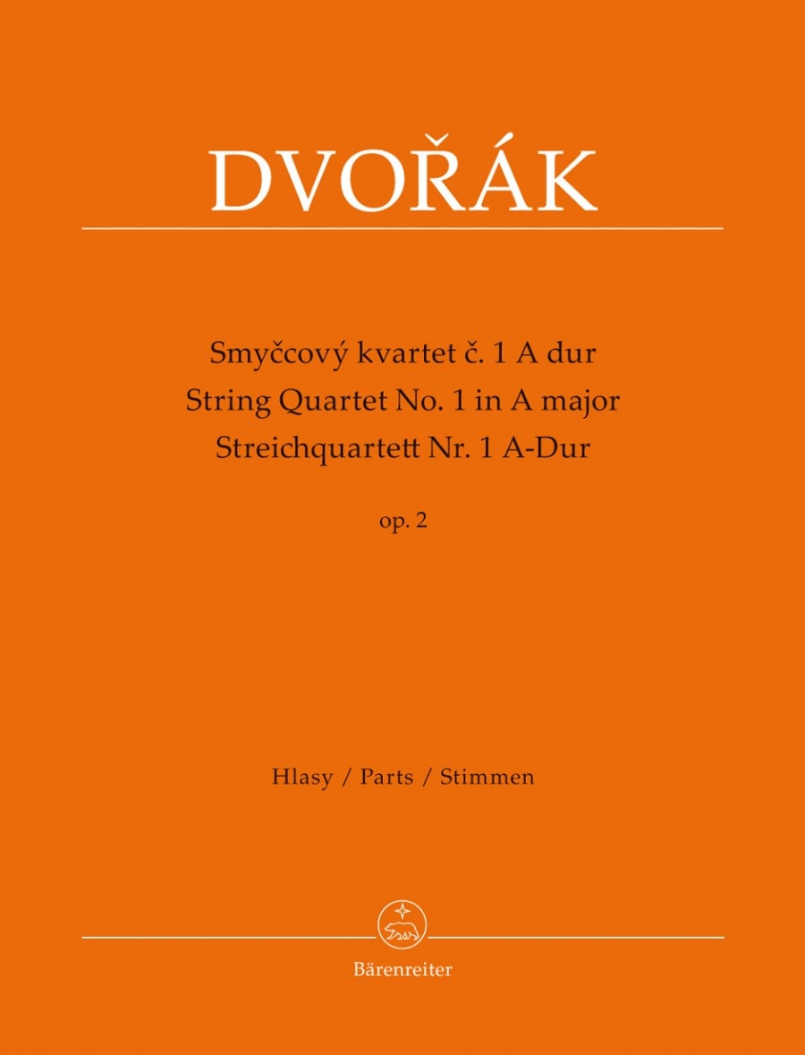 Dvorak: String Quartet No 1 in A Opus 2 published by Barenreiter