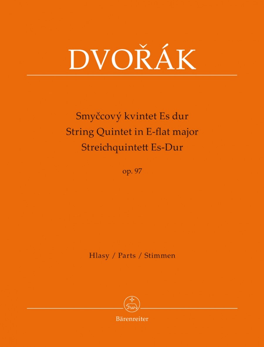 Dvorak: String Quintet in Eb Major Opus 97 published by Barenreiter