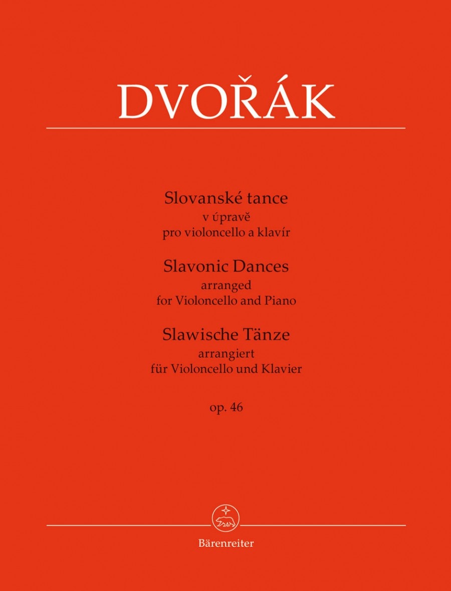 Dvorak: Slavonic Dances Opus 46 for Cello & Piano published by Barenreiter