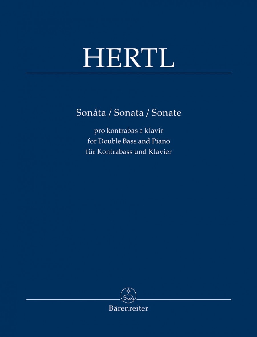 Hertl: Sonata for Double Bass and Piano published by Barenreiter