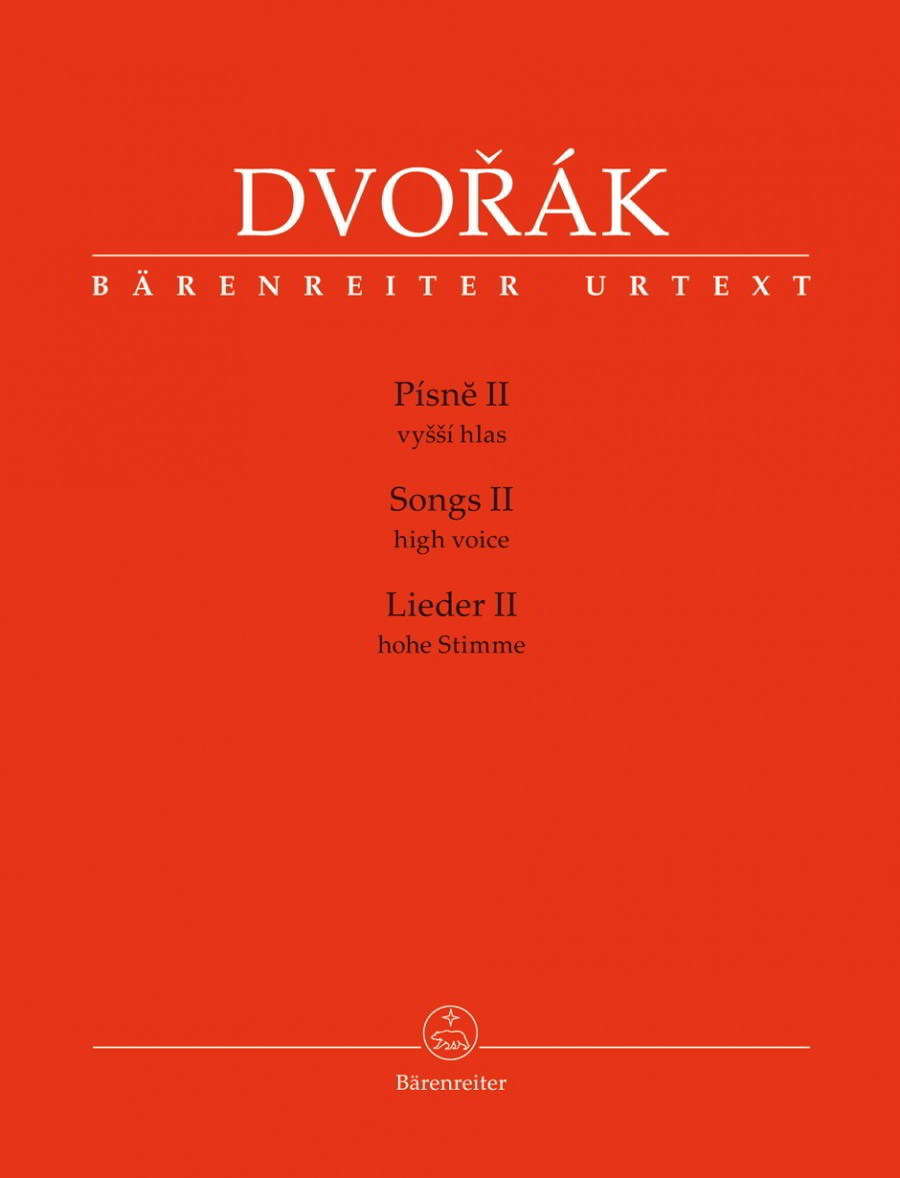 Dvorak: Songs II for High Voice and Piano published by Barenreiter